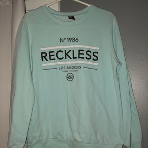 Mint Green Young & Reckless crew neck